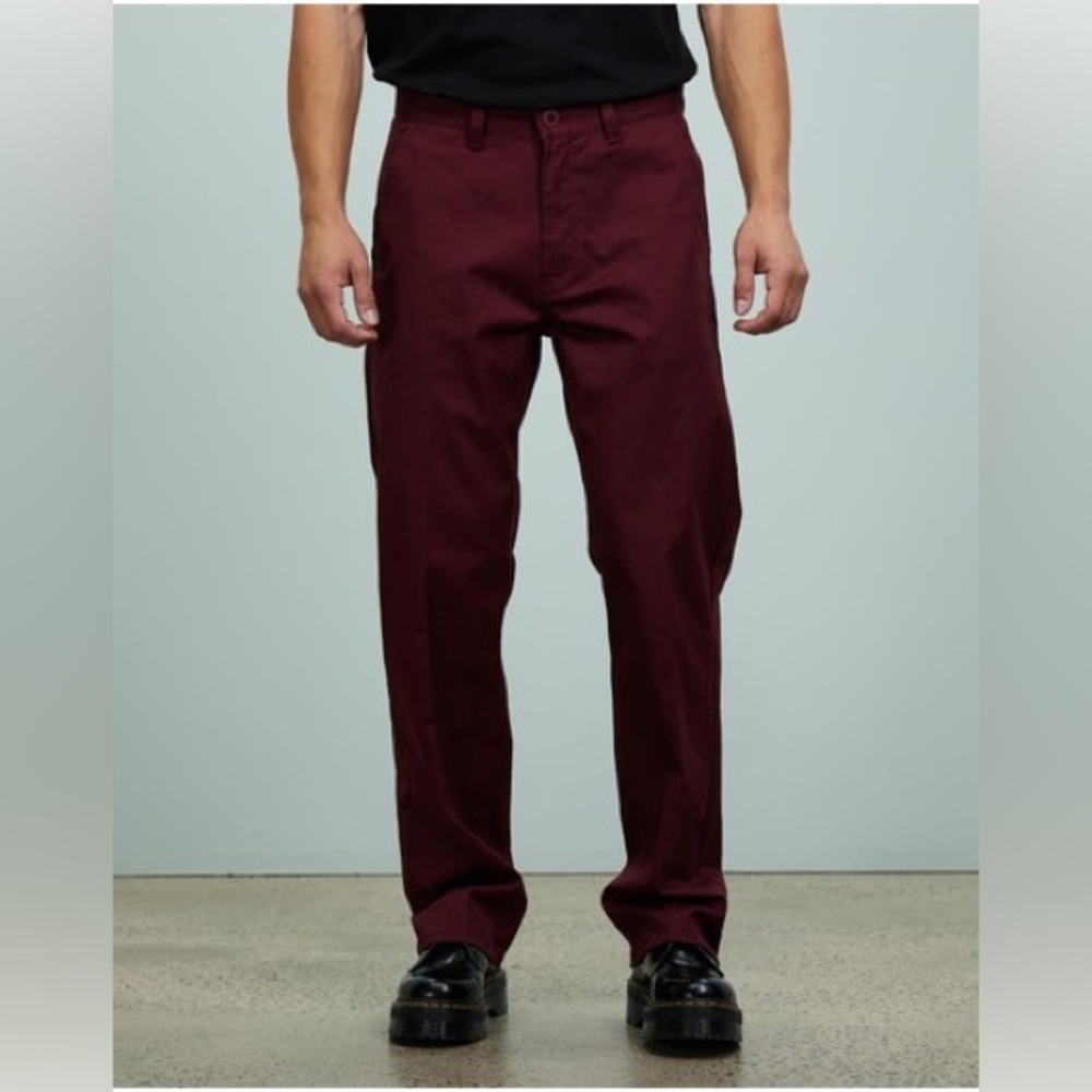 🦋Brixton Choice Chino Relaxed Fit Pants Mahogany  Size 36